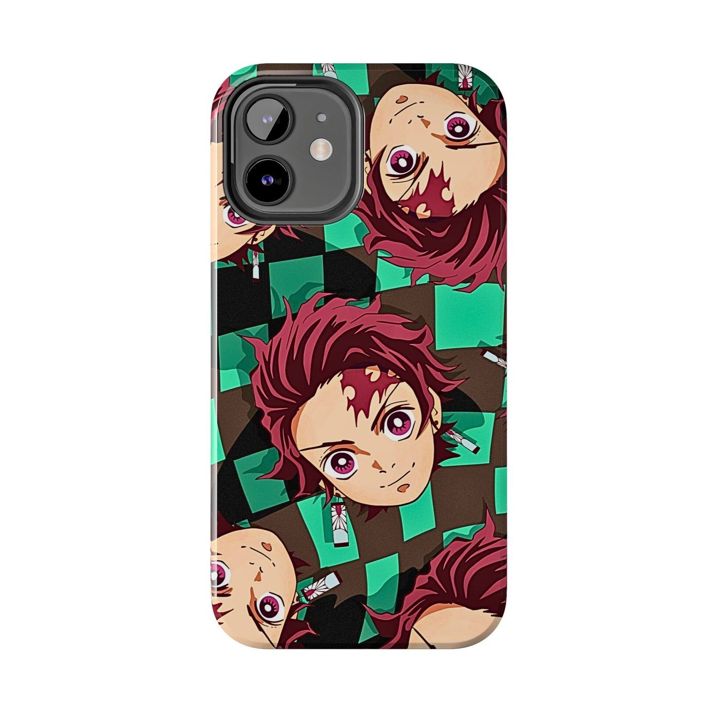 Tanjiro Kamado Head Pattern Tough Phone Case | Anime - Demon Slayer