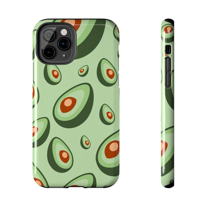 Trendy Avocado Pattern Green Aesthetic Minimal Fruit Phone Case | Food