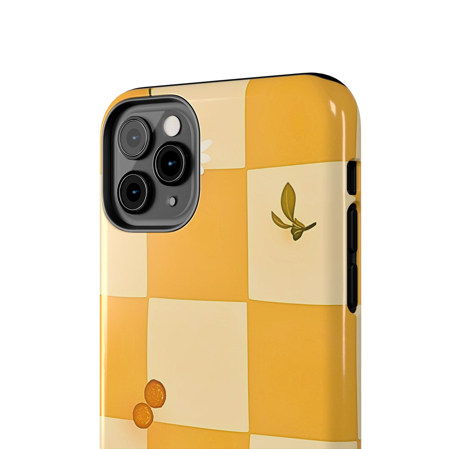 Yellow Checkered Preppy Daisies Tough Phone Case | Aesthetic
