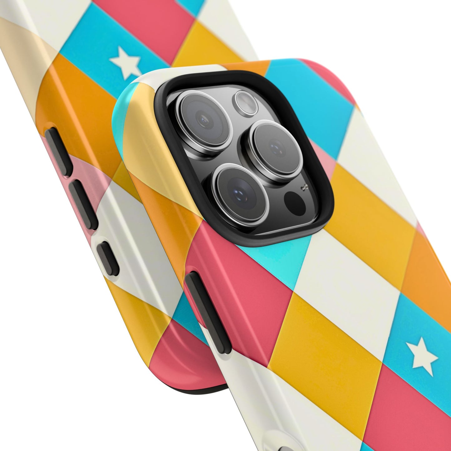 Vibrant Preppy Checkered Tough Phone Case | Aesthetic