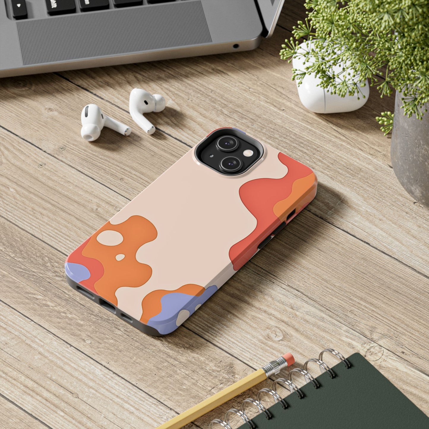 Funda resistente para teléfono con diseño de pastel líquido de verano | Estética