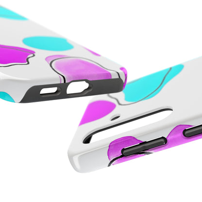 Abstract Shapes Preppy Pastel Style (Version 2) Tough Phone Case | Aesthetic