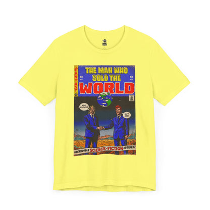 Bowie & Cobain - The Man Who Sold the World - Unisex Jersey Short Sleeve Tee