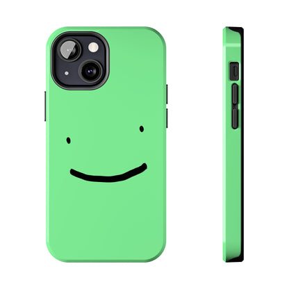 Simple Smile Green Face Tough Phone Case | Other