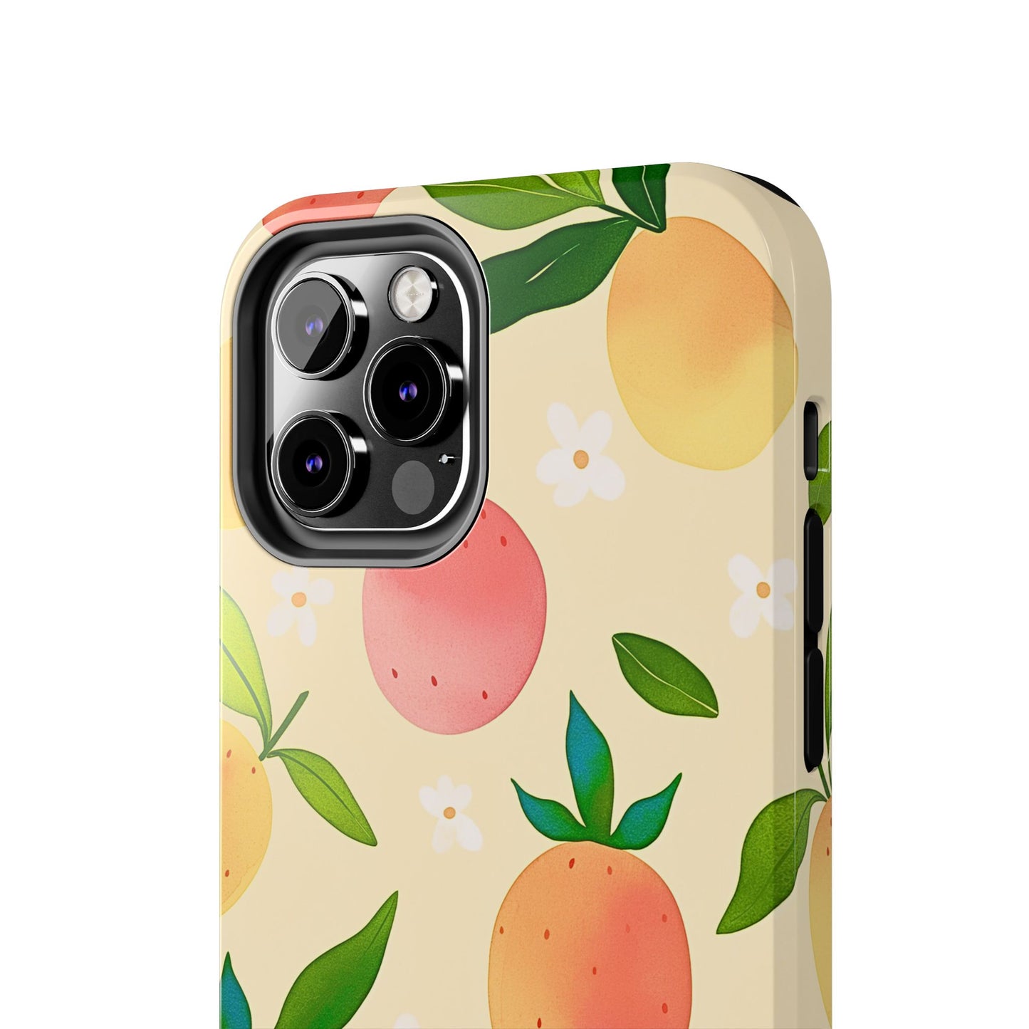 Mango Orange Fruit Pattern Tough Phone Case | Aesthetic