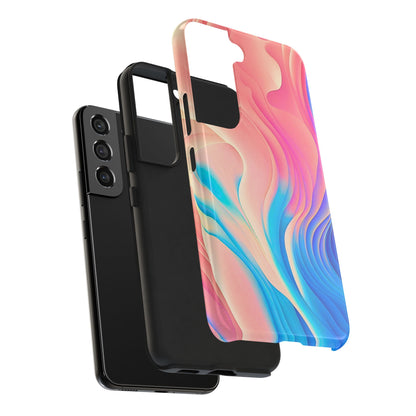 Abstract Pastel Waves Tough Phone Case | Aesthetic