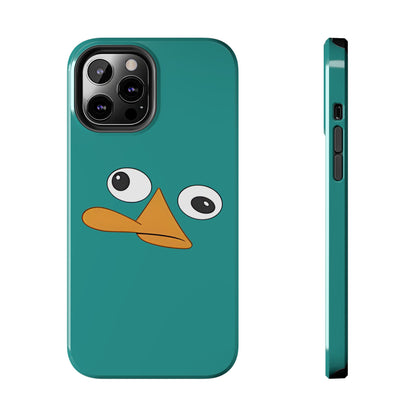 Phineas and Ferb Perry Platypus Eyes Teal Expression Tough Phone Case | Cartoon