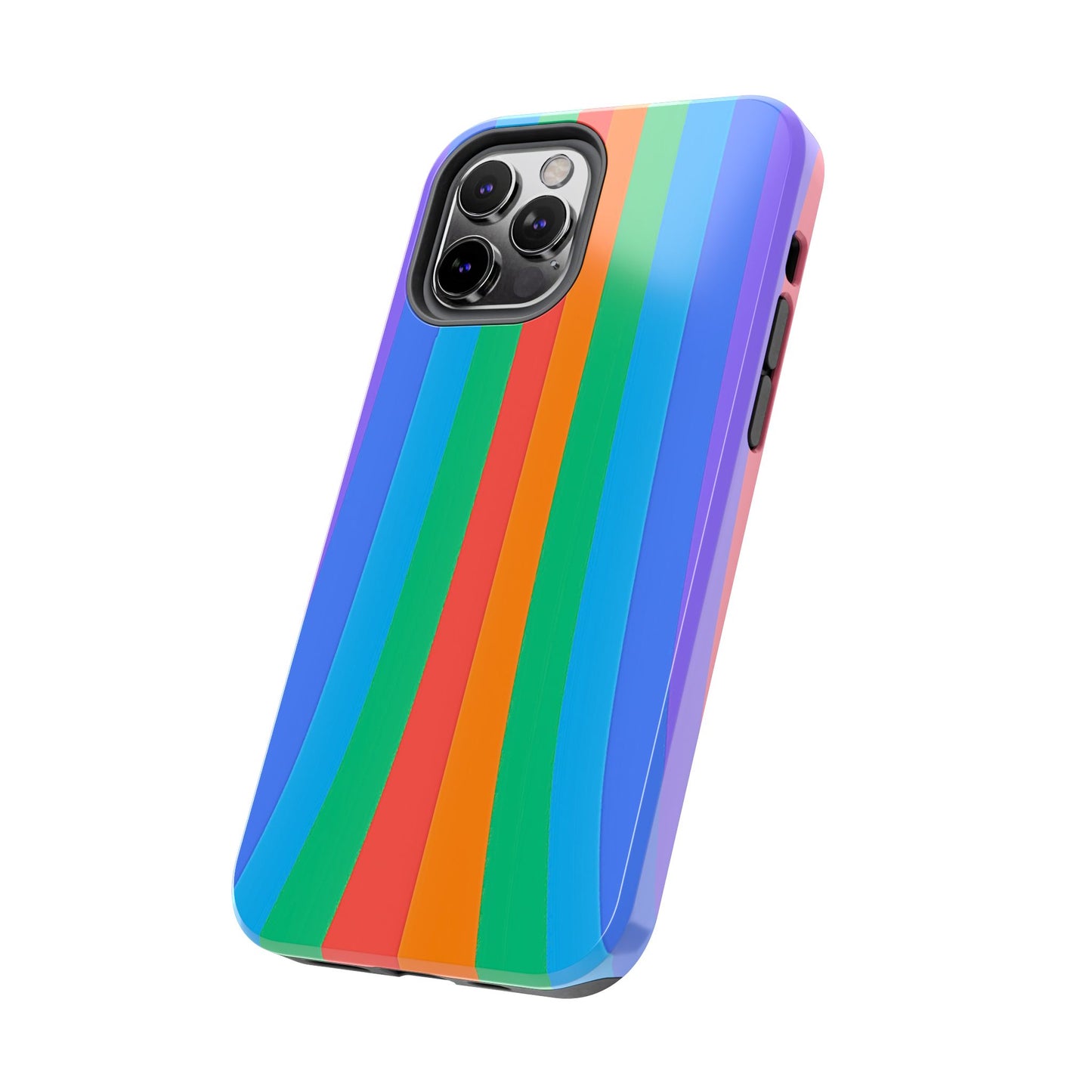 Funda resistente para teléfono con líneas de arcoíris hippies | Estética