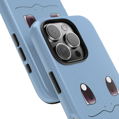 Blue Turtle Simple Blue Smile Tough Phone Case | Anime