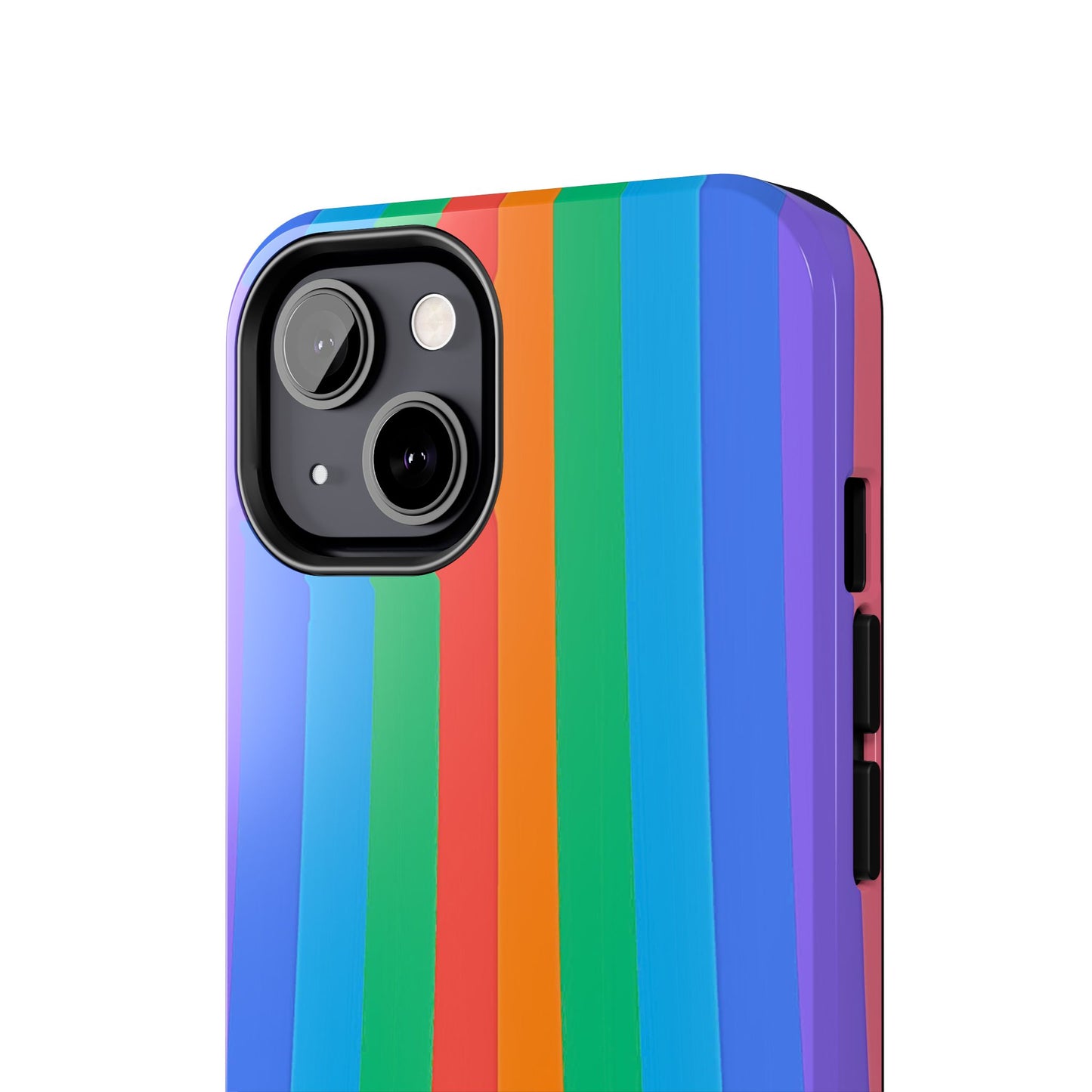 Funda resistente para teléfono con líneas de arcoíris hippies | Estética