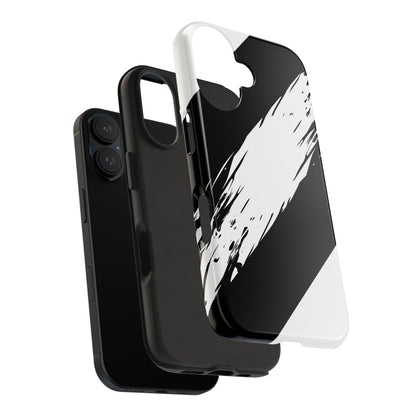 Funda/cubierta resistente para teléfono con rayas diagonales en blanco roto | Estética