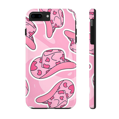 Pink Cowboy Hat Preppy Tough Phone Case | Aesthetic