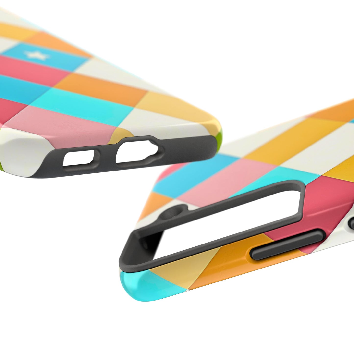 Vibrant Preppy Checkered Tough Phone Case | Aesthetic