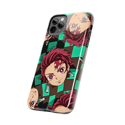 Tanjiro Kamado Head Pattern Tough Phone Case | Anime - Demon Slayer