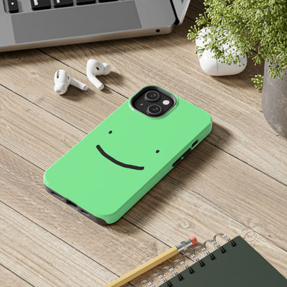 Simple Smile Green Face Tough Phone Case | Other