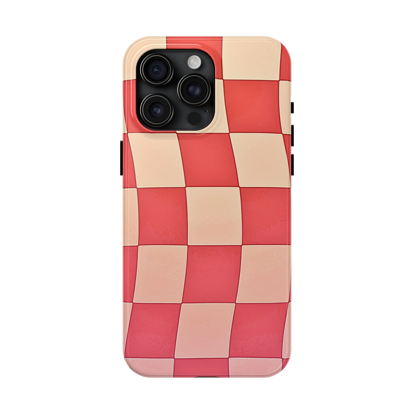Preppy Checkered Pink Tough Phone Case | Aesthetic