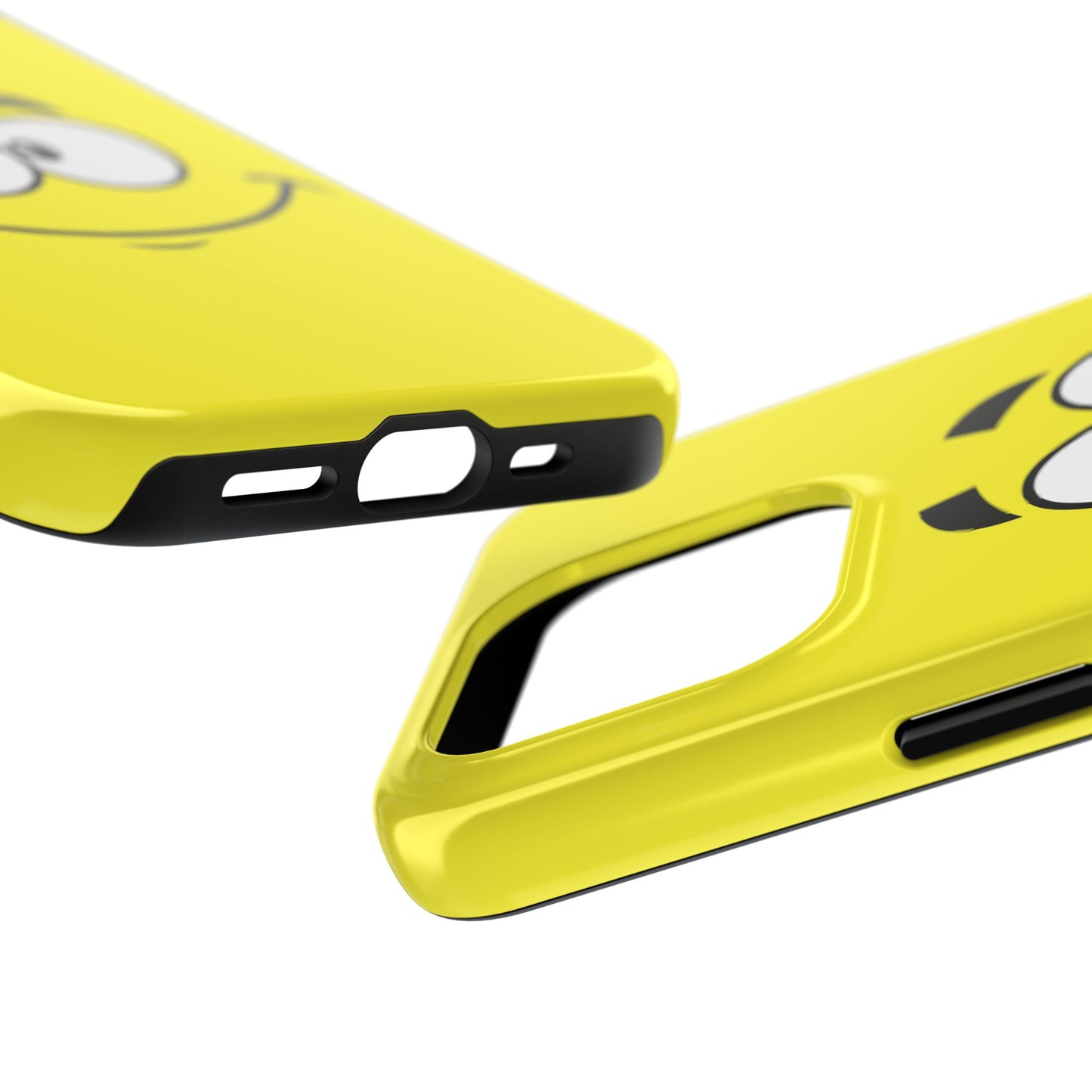 Smiley Happy Face Yellow Minimalist Cartoon Tough Phone Case | Funny