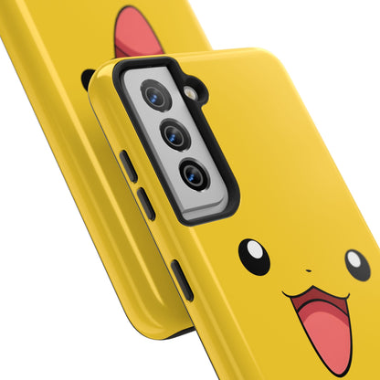 Electric Mouse Yellow Happy Face Minimal Design Tough Phone Case | Anime