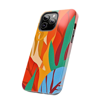 Abstract Autumn Leaves Tough Phone Case | Aesthetic