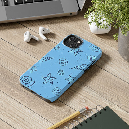 Funda resistente para teléfono Shells azul claro | Estética