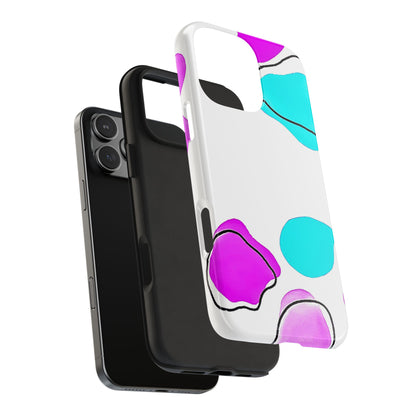 Abstract Shapes Preppy Pastel Style (Version 2) Tough Phone Case | Aesthetic