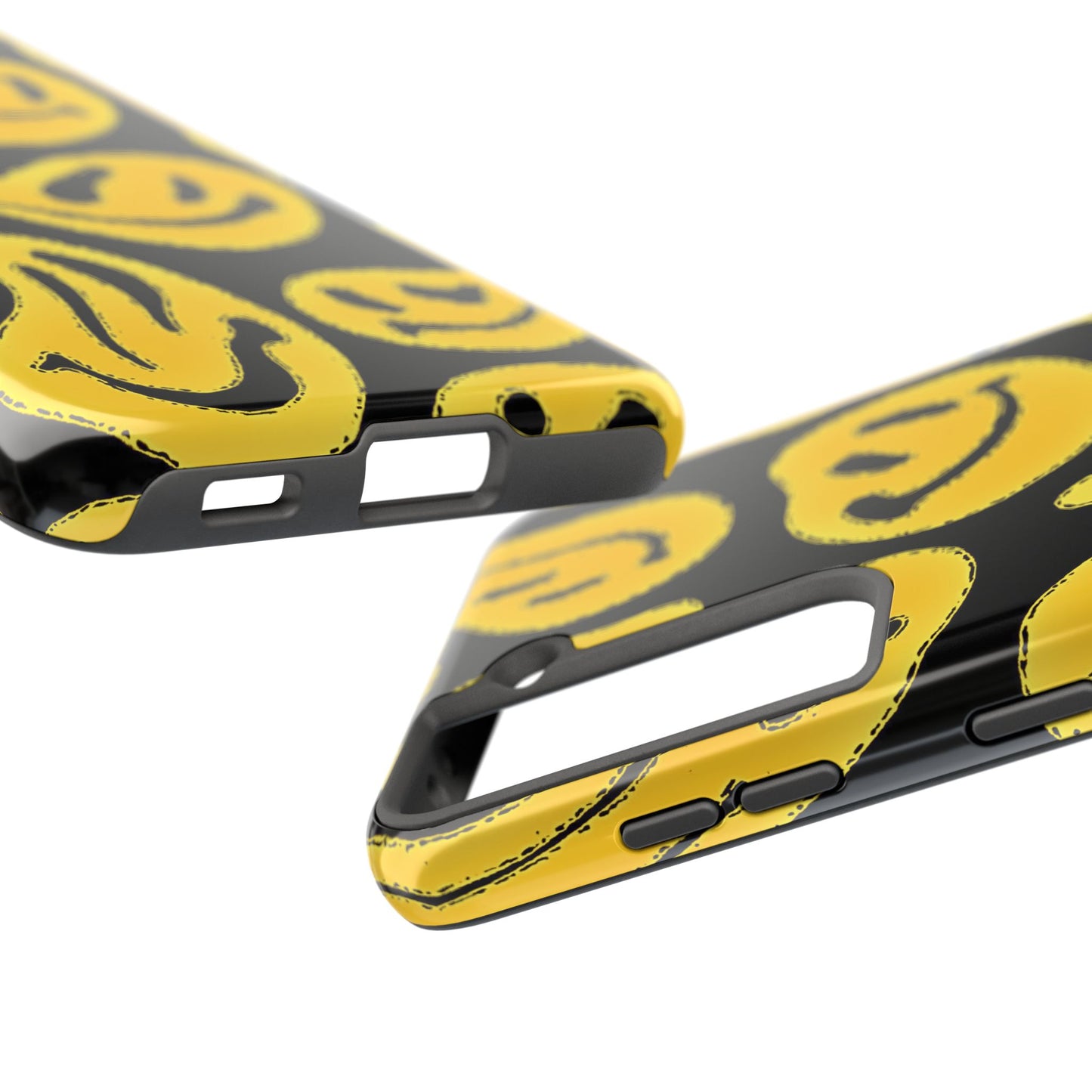 Funda resistente para teléfono con cara sonriente psicodélica colorida (versión 1) | Estética