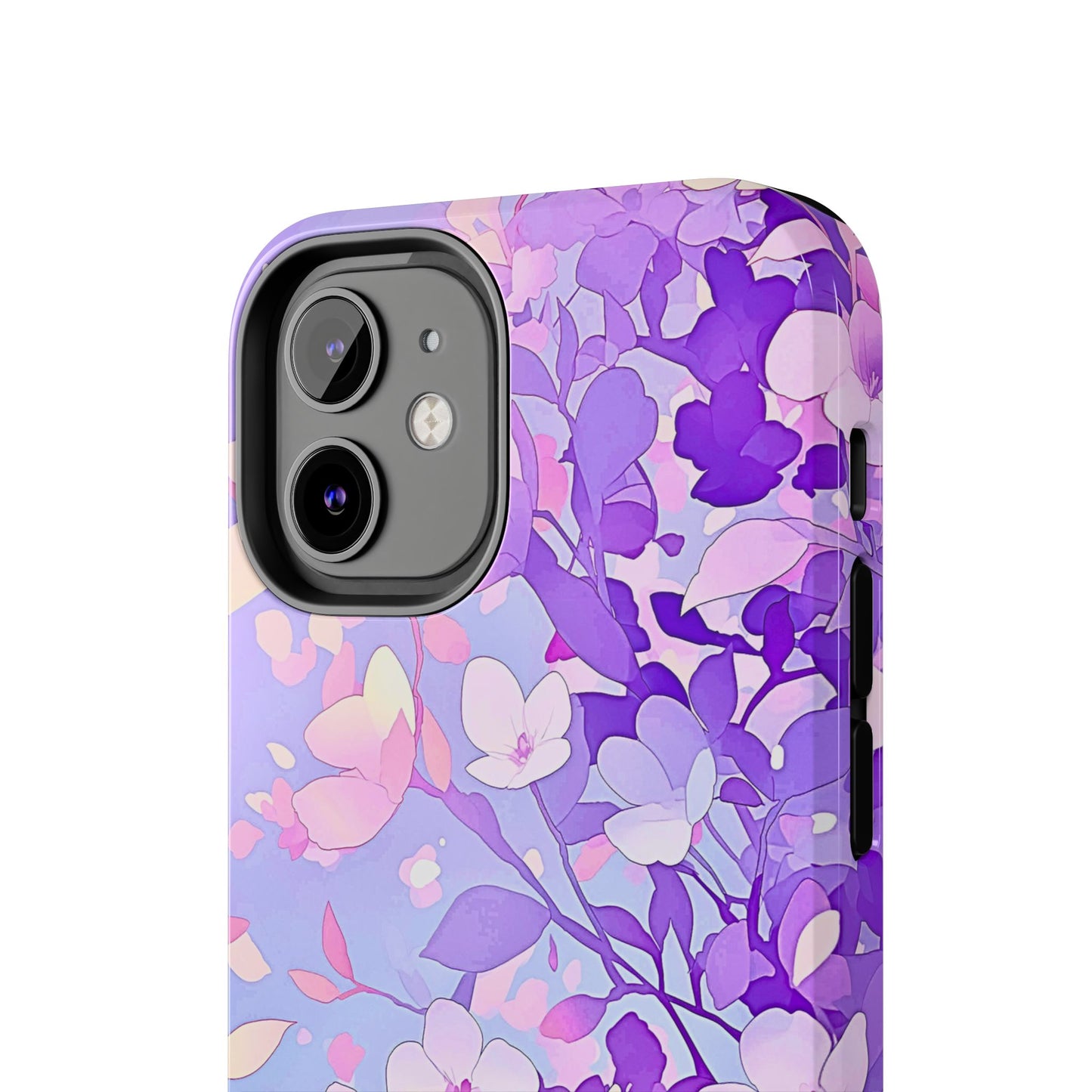 Funda resistente para teléfono con delicados estampados florales en tonos pastel | Estética
