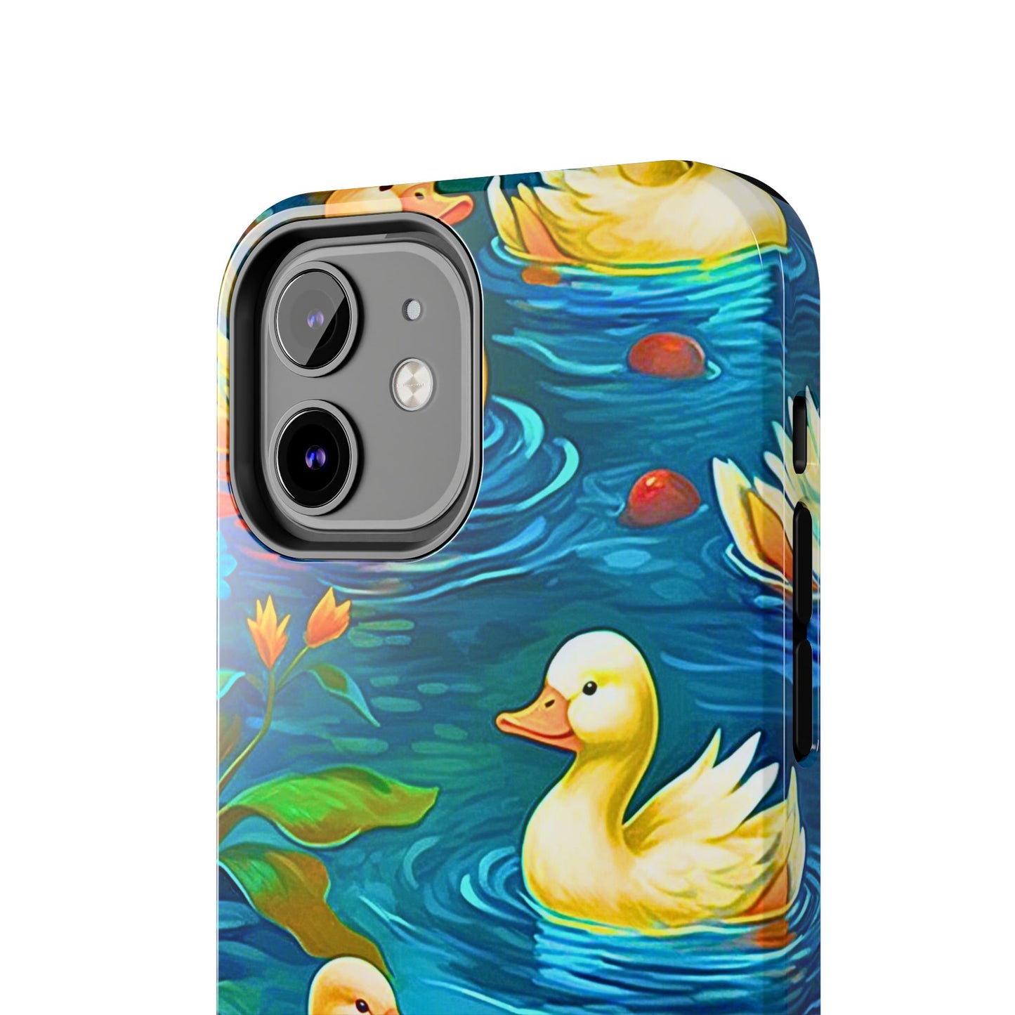 Ducks in the Pond Pattern Style Tough Phone Case | Animals