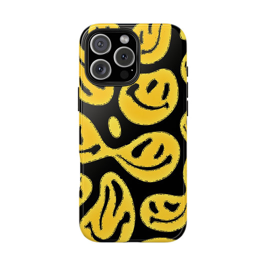 Colorful Trippy Smiley Face (Version 1) Tough Phone Case | Aesthetic