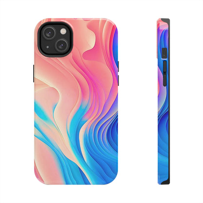 Abstract Pastel Waves Tough Phone Case | Aesthetic