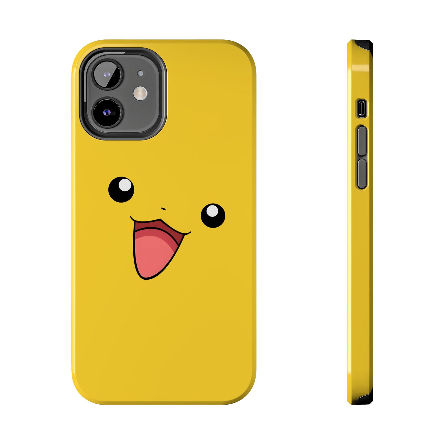 Electric Mouse Yellow Happy Face Minimal Design Tough Phone Case | Anime
