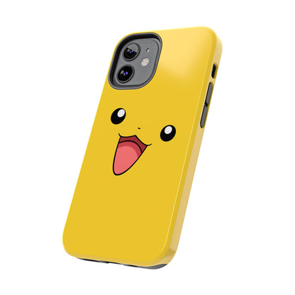Electric Mouse Yellow Happy Face Minimal Design Tough Phone Case | Anime