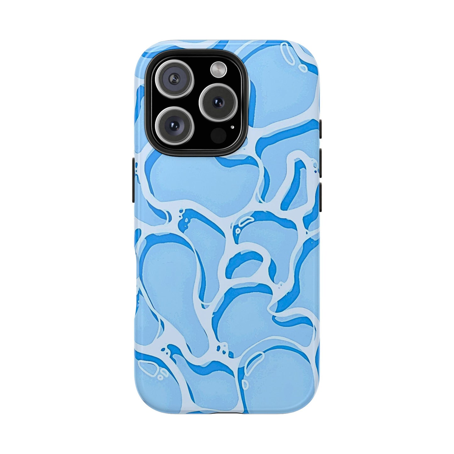 Funda resistente para teléfono con estampado de agua de piscina | Estética