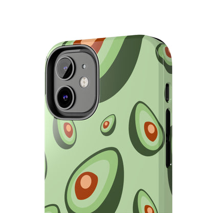 Trendy Avocado Pattern Green Aesthetic Minimal Fruit Phone Case | Food