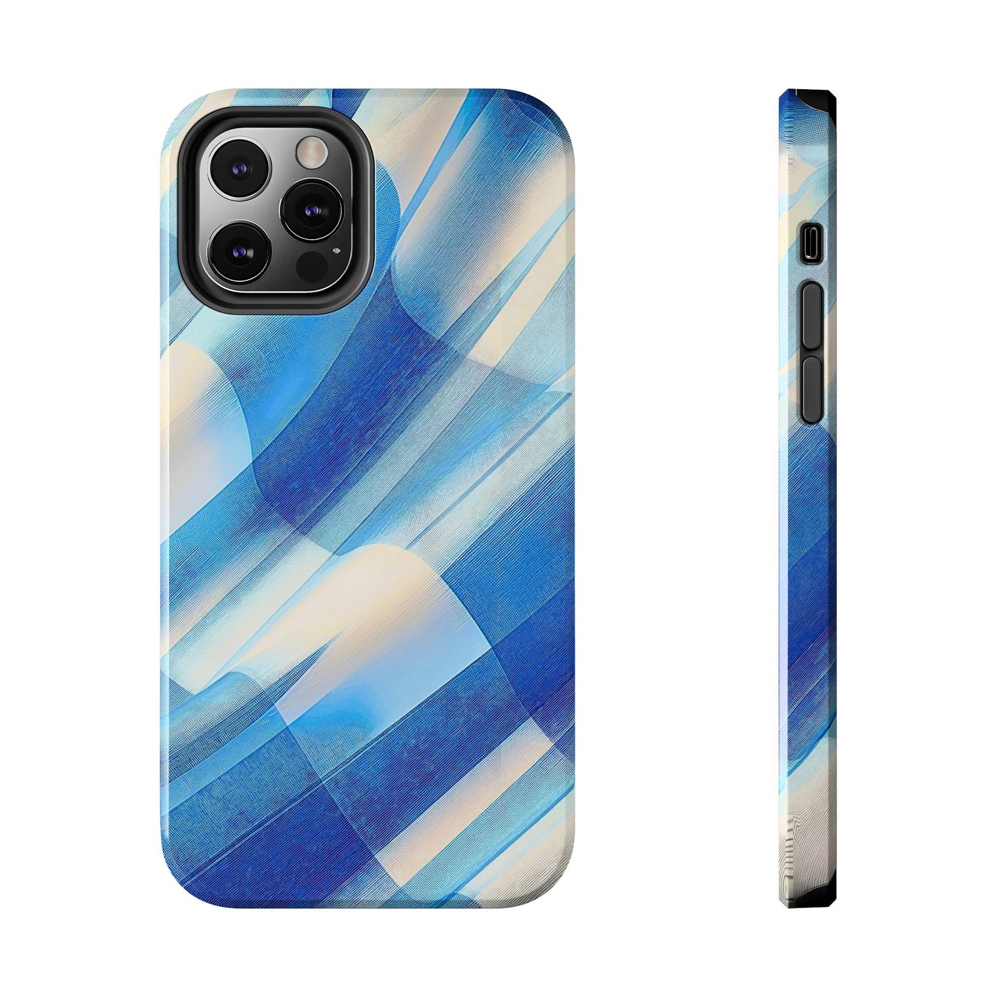 Pastel Plaid Pattern Clean Tough Phone Case | Aesthetic