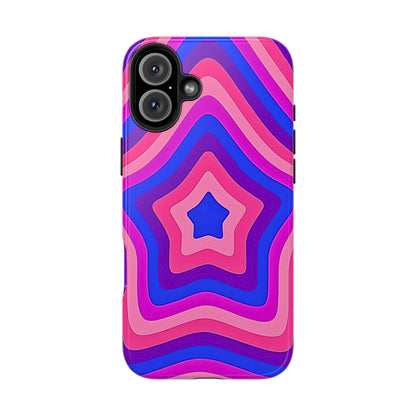 Funda resistente para teléfono con diseño de estrella retro | Estética