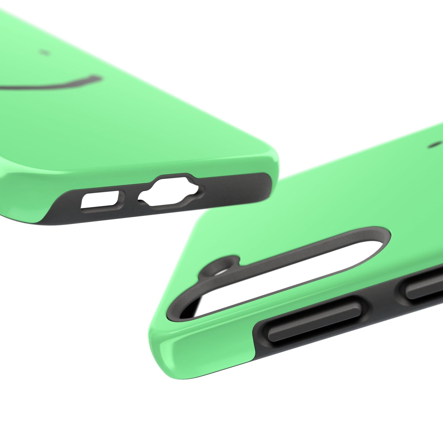 Simple Smile Green Face Tough Phone Case | Other