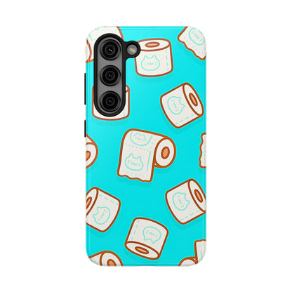 Funda resistente para teléfono con estampado de papel higiénico kawaii | Estética