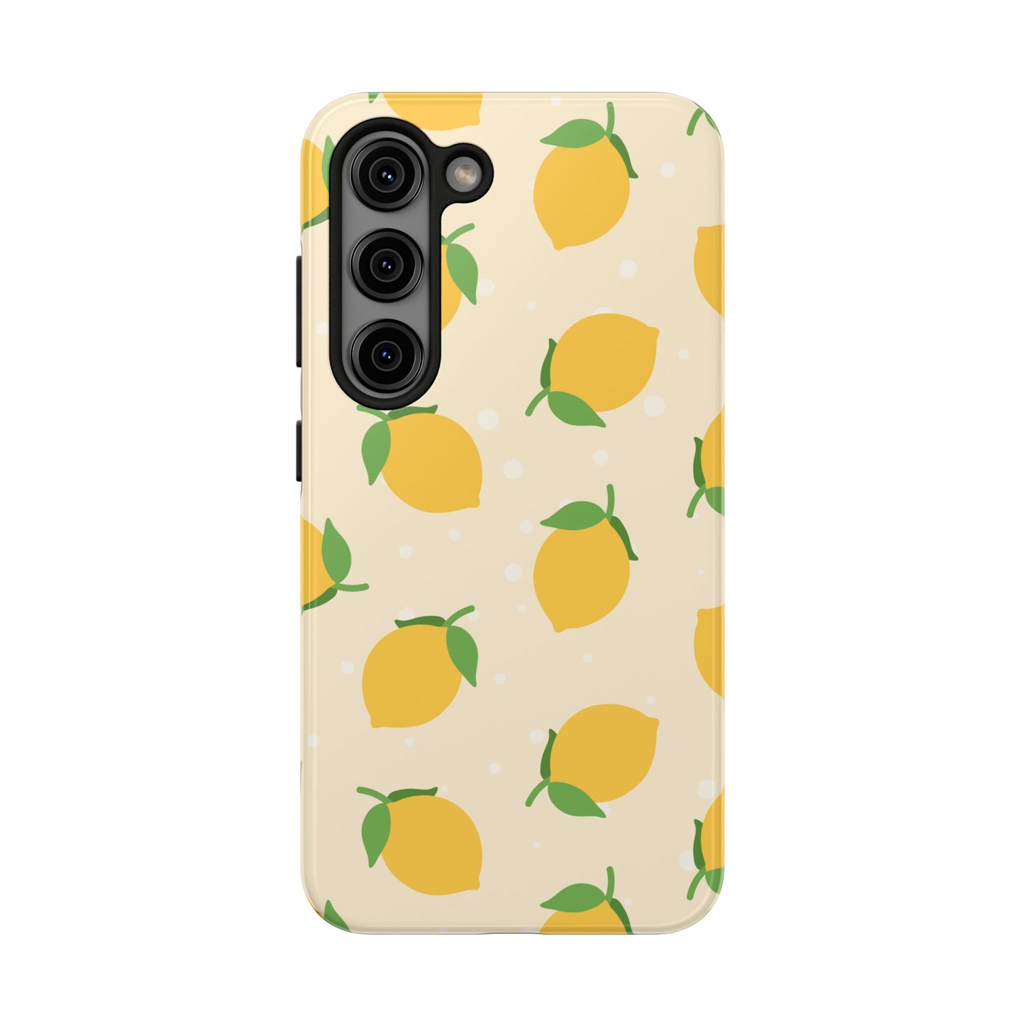 Cute Aesthetic Lemon Pattern Citrus Design Tough Phone Case | Food