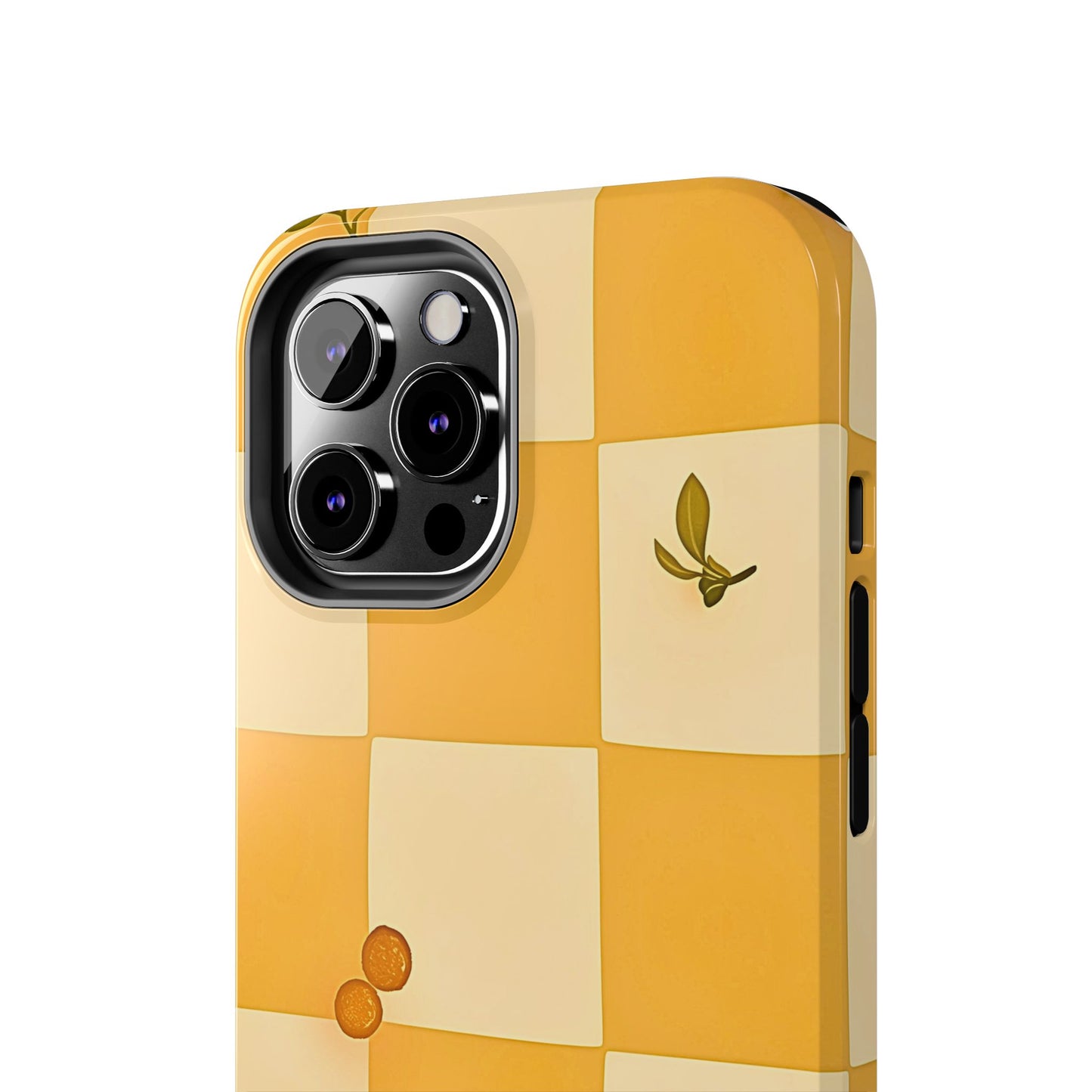 Yellow Checkered Preppy Daisies Tough Phone Case | Aesthetic
