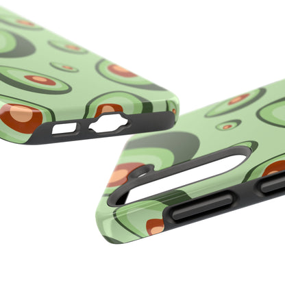 Trendy Avocado Pattern Green Aesthetic Minimal Fruit Phone Case | Food