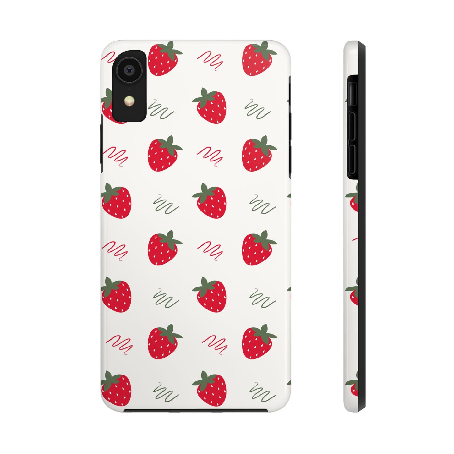 Strawberry Doodle Delight Tough Phone Case | Food