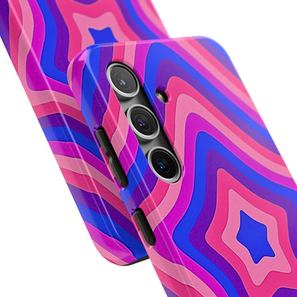 Funda resistente para teléfono con diseño de estrella retro | Estética