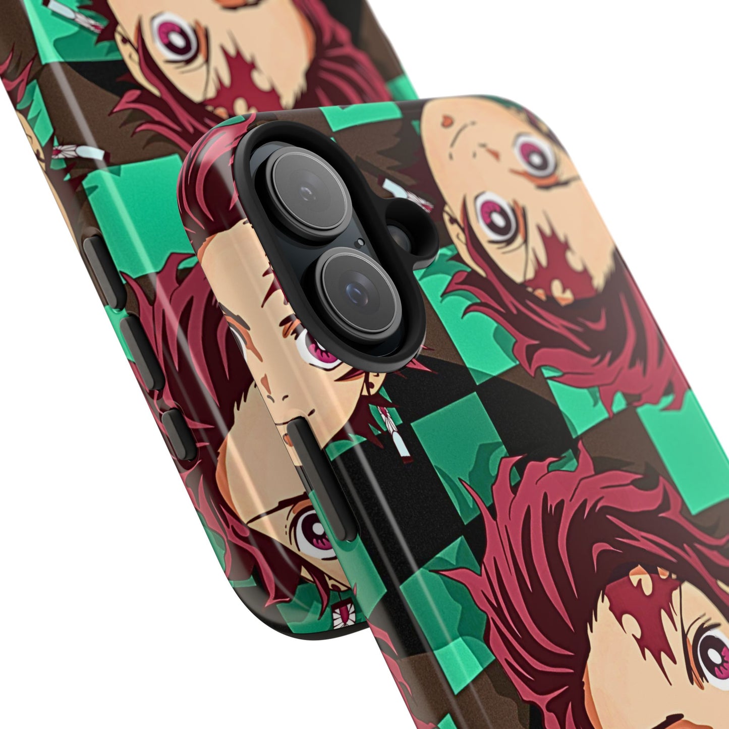 Tanjiro Kamado Head Pattern Tough Phone Case | Anime - Demon Slayer