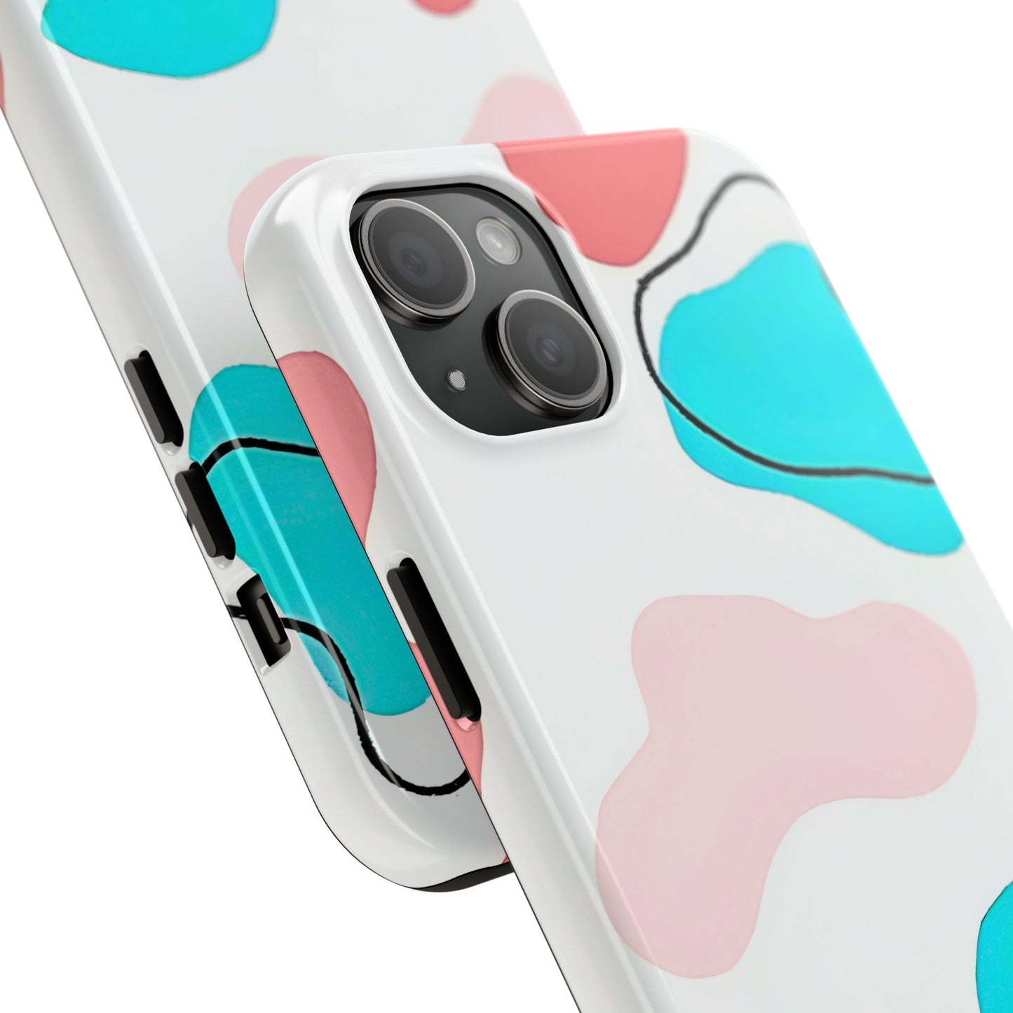 Abstract Shapes Preppy Pastel Style (Version 1) Tough Phone Case | Aesthetic