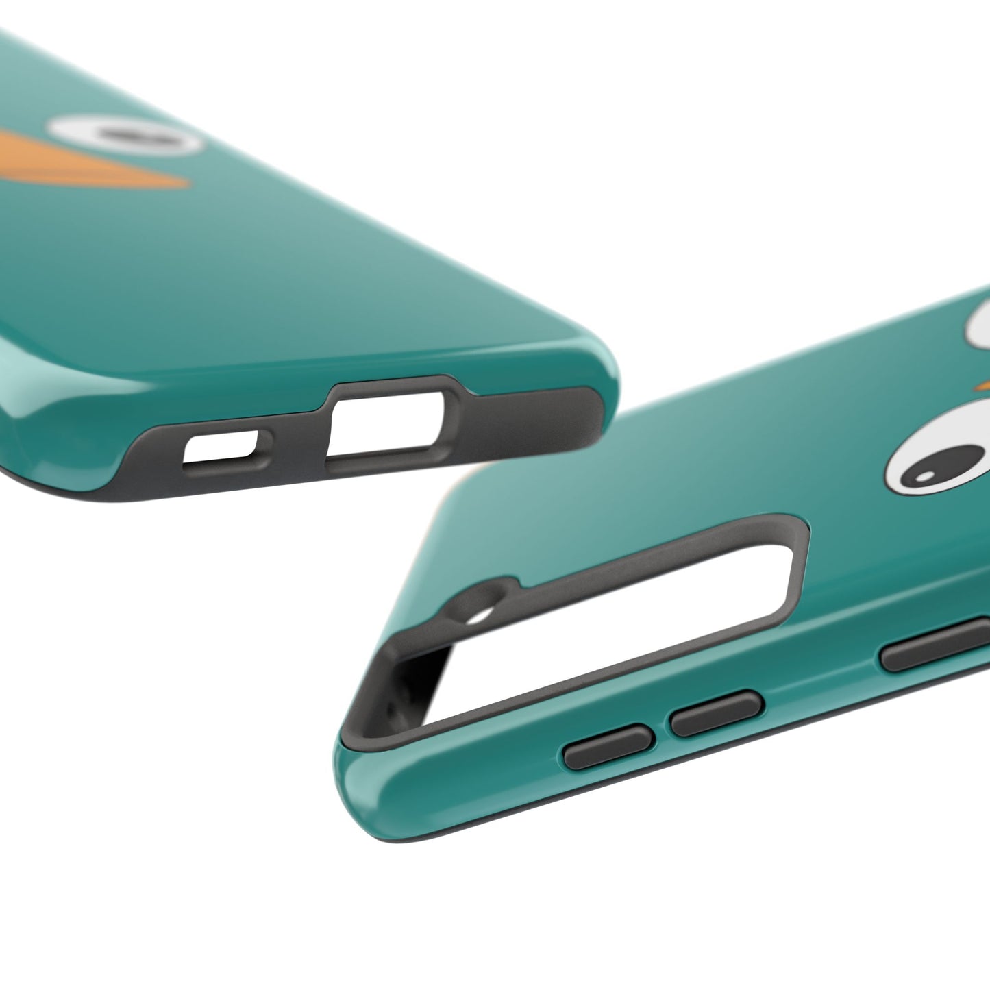 Phineas and Ferb Perry Platypus Eyes Teal Expression Tough Phone Case | Cartoon
