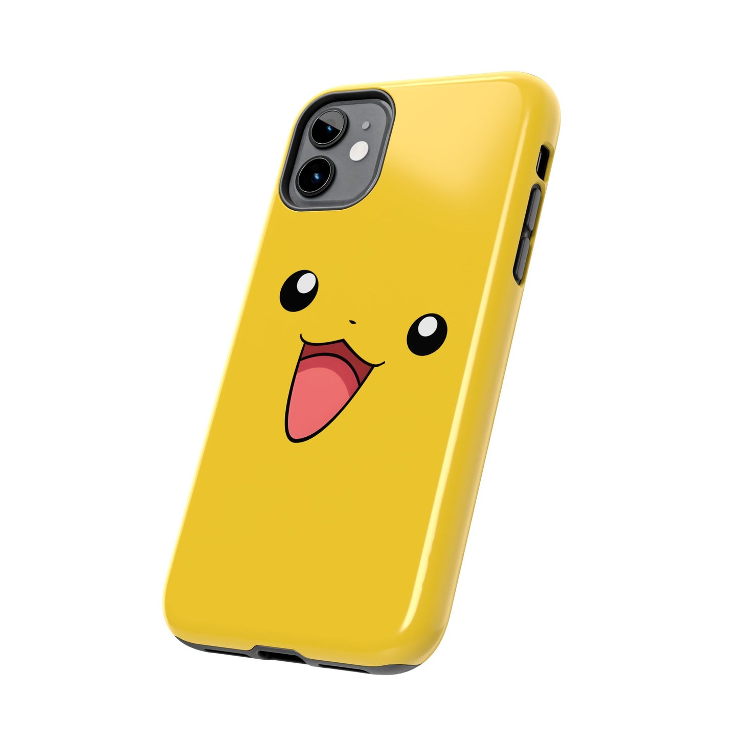 Electric Mouse Yellow Happy Face Minimal Design Tough Phone Case | Anime