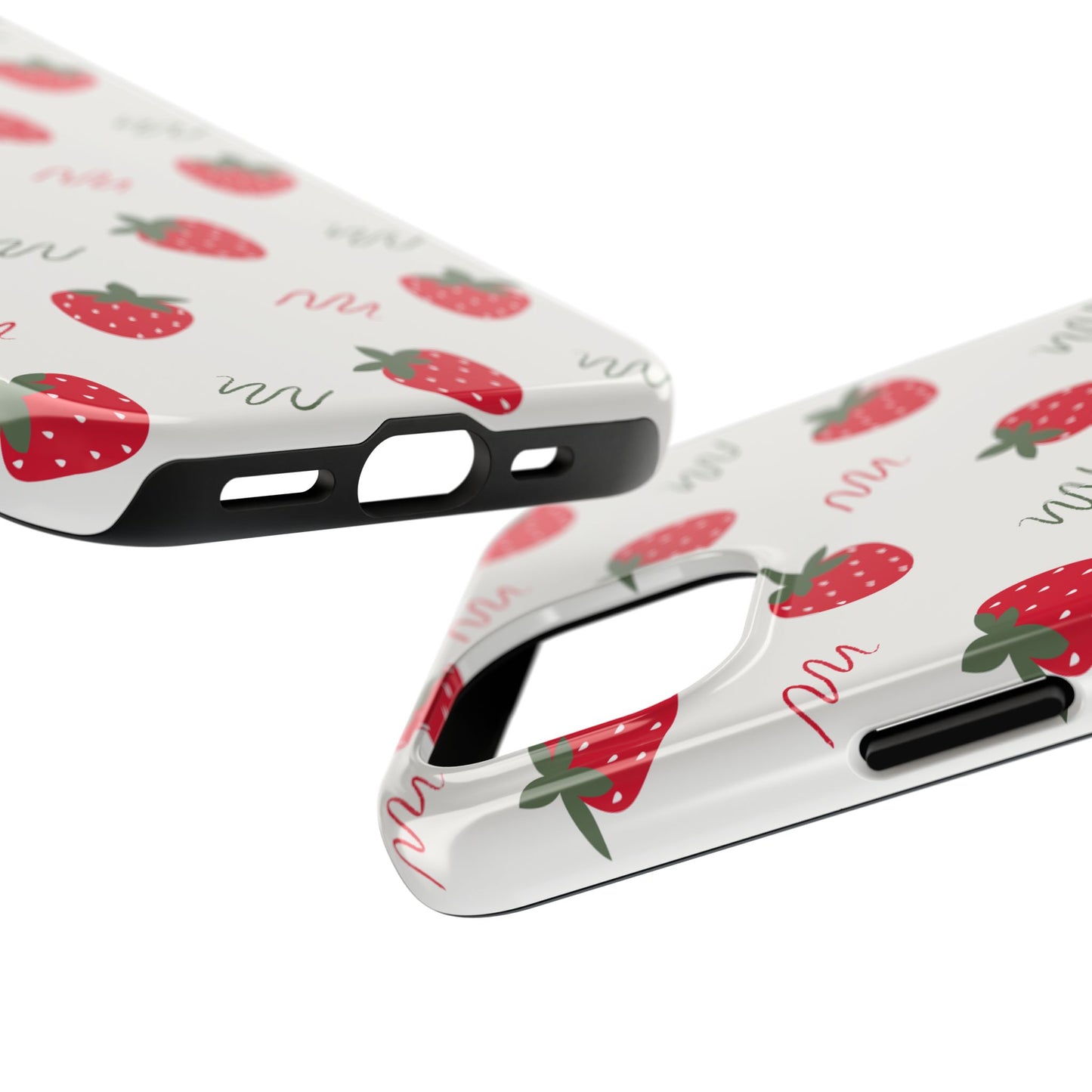 Strawberry Doodle Delight Tough Phone Case | Food