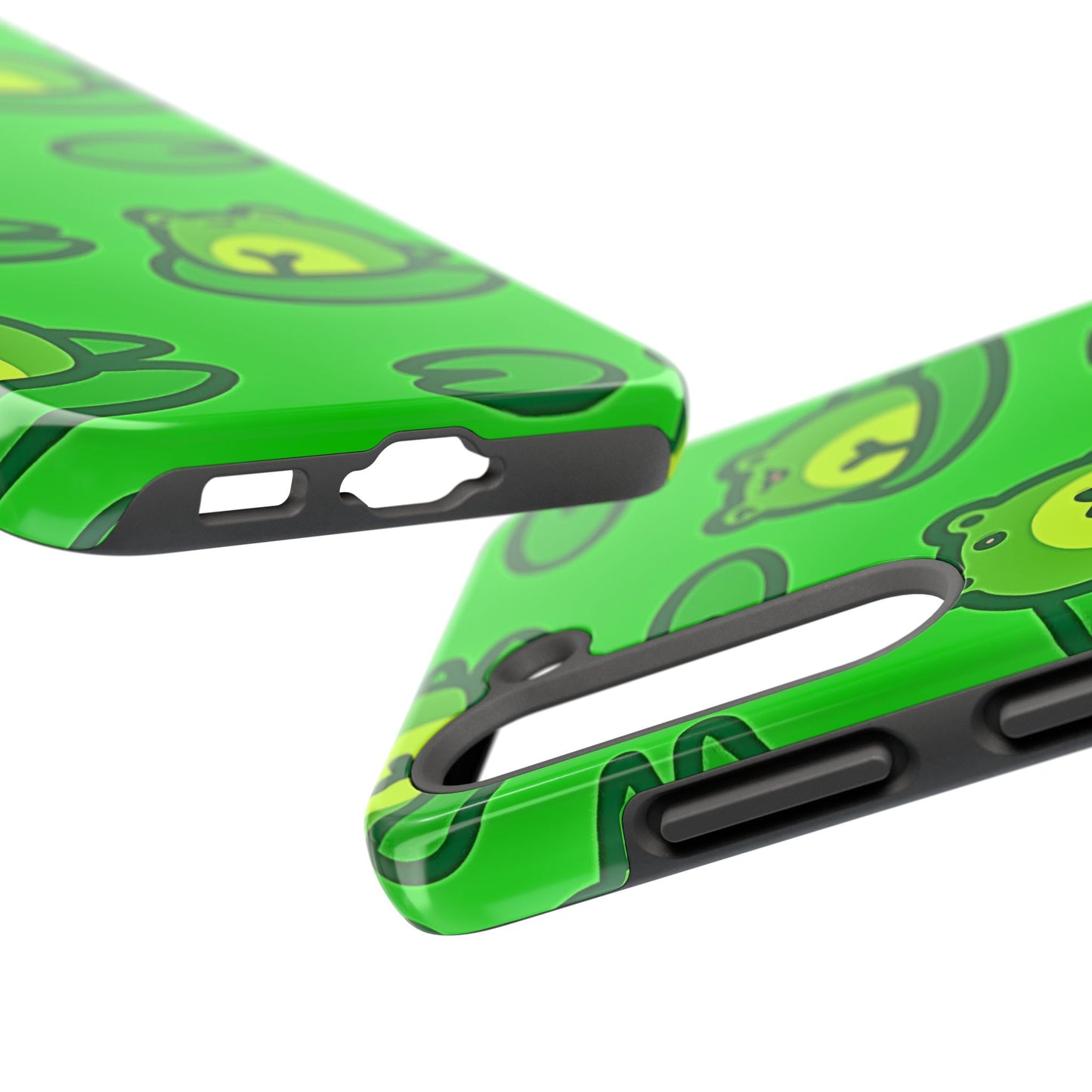 Cute Green Frogs Pattern Tough Phone Case | Animals