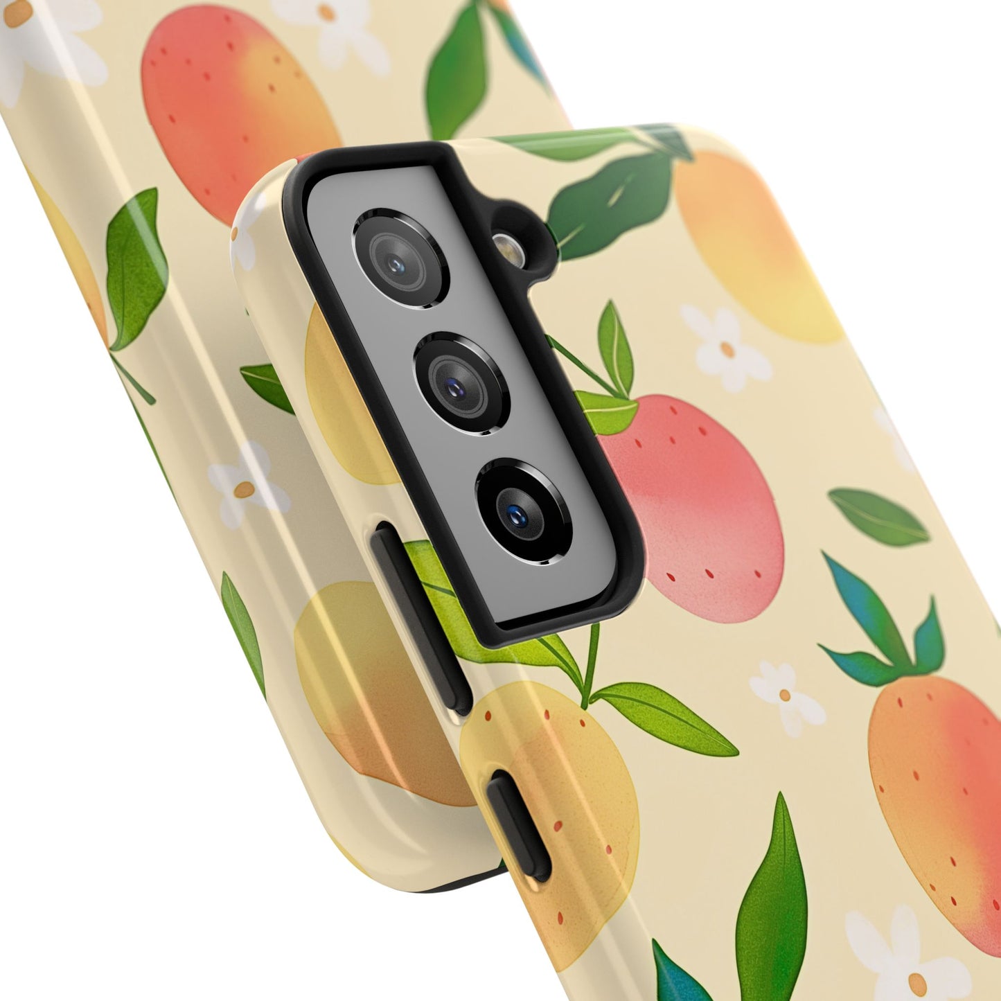 Mango Orange Fruit Pattern Tough Phone Case | Aesthetic